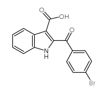 2-(4-BROMOBENZOYL)-1H-INDOLE-3-CARBOXYLICACID Structure