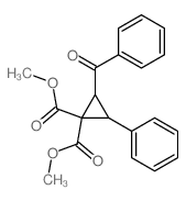 dimethyl 2-benzoyl-3-phenyl-cyclopropane-1,1-dicarboxylate结构式