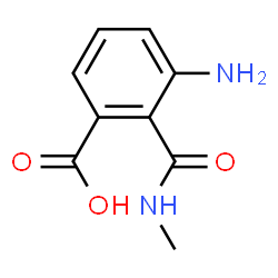 Benzoic acid, 3-amino-2-[(methylamino)carbonyl]- (9CI)结构式