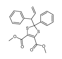 dimethyl 2-phenyl-2-(1-phenylallyl)-1,3-dithiole-4,5-dicarboxylate Structure