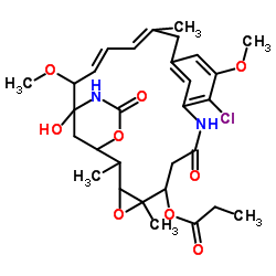 Maytansine, 2-de(acetylmethylamino)-22-demethyl- Structure