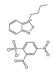 n-butyl-2,1,3-benzothiadiazolium 2,4-dinitrobenzenesulphonate结构式