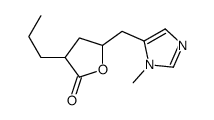 2(3H)-Furanone,dihydro-5-[(1-methyl-1H-imidazol-5-yl)methyl]-3-propyl-(9CI) structure