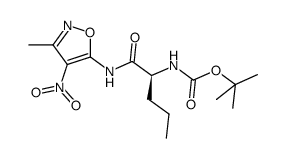 Carbamic acid,[(1S)-1-[[(3-methyl-4-nitro-5-isoxazolyl)amino]carbonyl]butyl]-,1,1-dimethylethyl ester (9CI)结构式