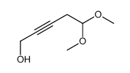 5,5-dimethoxypent-2-yn-1-ol结构式