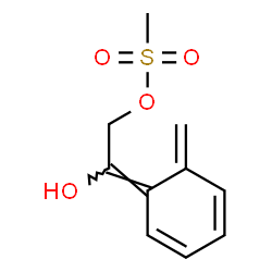 1,2-Ethanediol,1-(6-methylene-2,4-cyclohexadien-1-ylidene)-,2-methanesulfonate(9CI) Structure