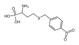 1-Amino-3-p-nitrobenzylthiopropanephosphonic acid Structure