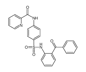 N-[4-[(2-benzoylphenyl)sulfamoyl]phenyl]pyridine-2-carboxamide Structure