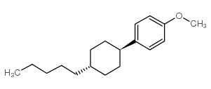 反式-4-(4-正戊基环己基)-1-苯甲醚结构式