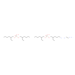 bis(2-ethylhexyl) hydrogen phosphate, compound with ethylenediamine (2:1) structure