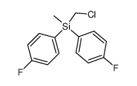 (chloromethyl)bis(4-fluorophenyl)methylsilane structure