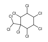 1,2,3,4,5,6-hexachloro-1-dichloromethyl-cyclohexane结构式