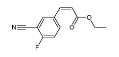 3-(3-cyano-4-fluorophenyl)-acrylic acid ethyl ester Structure