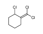 1-chloro-2-(dichloromethylidene)cyclohexane结构式