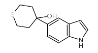 4-(1H-INDOL-5-YL)-TETRAHYDRO-THIOPYRAN-4-OL structure