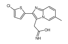 2-[2-(5-chlorothiophen-2-yl)-6-methylimidazo[1,2-a]pyridin-3-yl]acetamide Structure