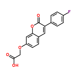 {[3-(4-Fluorophenyl)-2-oxo-2H-chromen-7-yl]-oxy}acetic acid Structure