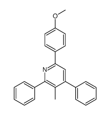 6-(4-methoxyphenyl)-3-methyl-2,4-diphenylpyridine结构式