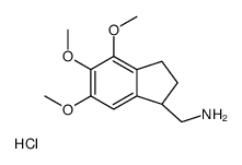 (R)-(-)-(4,5,6-TRIMETHOXY-2,3-DIHYDRO-1H-INDEN-1-YL)METHANAMINE HYDROCHLORIDE Structure