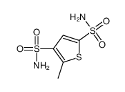 5-methylthiophene-2,4-disulfonamide结构式