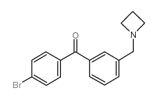 3-AZETIDINOMETHYL-4'-BROMOBENZOPHENONE Structure