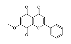 7-methoxy-2-phenyl-4H-1-Benzopyran-4,5,8-trione Structure