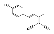 2-[4-(4-hydroxyphenyl)but-3-en-2-ylidene]propanedinitrile Structure