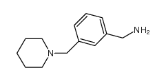 3-哌嗪-1-甲基苄胺结构式