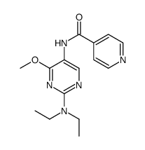 N-[2-(diethylamino)-4-methoxypyrimidin-5-yl]pyridine-4-carboxamide结构式