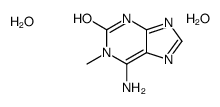 6-amino-1-methyl-7H-purin-2-one,dihydrate Structure