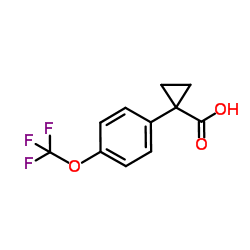 1-(4-Trifluoromethoxyphenyl)-1-carboxycyclopropane结构式