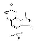 7H-Pyrazolo[3,4-b]pyridine-7-acetic acid, 1,6-dihydro-1,3-dimethyl-6-oxo-4-(trifluoromethyl) Structure