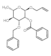 Allyl 2-O-benzoyl-3-O-benzyl-a-L-rhamnopyranoside Structure