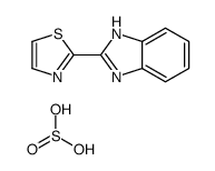 2-(1H-benzimidazol-2-yl)-1,3-thiazole,sulfurous acid Structure