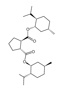 (+)-Dimenthyl (1R,2R)-cyclopentane-1,2-dicarboxylate结构式