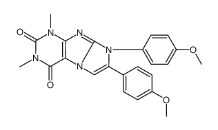 6,7-bis(4-methoxyphenyl)-2,4-dimethylpurino[7,8-a]imidazole-1,3-dione Structure