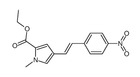 ethyl 1-methyl-4-[(E)-2-(4-nitrophenyl)ethenyl]-1H-pyrrole-2-carboxylate Structure