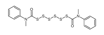 bis(methylphenylcarbamoyl)hexasulfane结构式