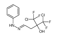 (4E)-1-chloro-2-[chloro(difluoro)methyl]-1,1-difluoro-4-(phenylhydrazinylidene)butan-2-ol结构式