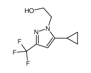 2-[5-Cyclopropyl-3-(trifluoromethyl)-1H-pyrazol-1-yl]ethanol Structure