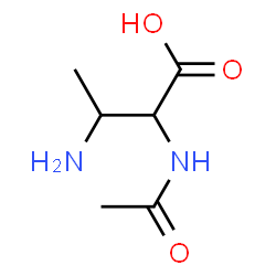 Butanoic acid,2-(acetylamino)-3-amino- Structure