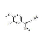 3-Amino-3-(3-fluoro-4-methoxyphenyl)acrylonitrile Structure