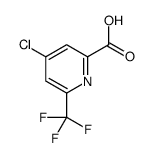 4-chloro-6-(trifluoromethyl)pyridine-2-carboxylic acid结构式