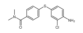 4-((4-amino-3-chlorophenyl)thio)-N,N-dimethylbenzamide结构式