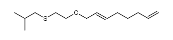 2-methyl-4-thia-7-oxa-9E,14-pentadecadiene Structure