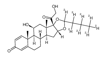 Budesonide-d8 structure