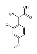 2-amino-2-(2,4-dimethoxyphenyl)acetic acid结构式