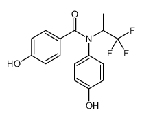 N-(4-hydroxyphenyl)-N-(1,1,1-trifluoro-2-propyl)-4-hydroxybenzamide structure