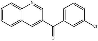 3-(3-Chlorobenzoyl)quinoline结构式