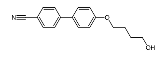 4-(4-hydroxybutyloxy)-4'-cyanobiphenyl Structure